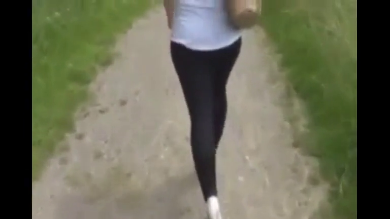 German slave Lotte punished in nature