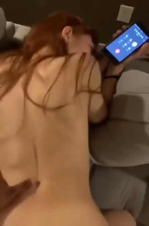 Ginger talks to boyfriend on phone while cheating